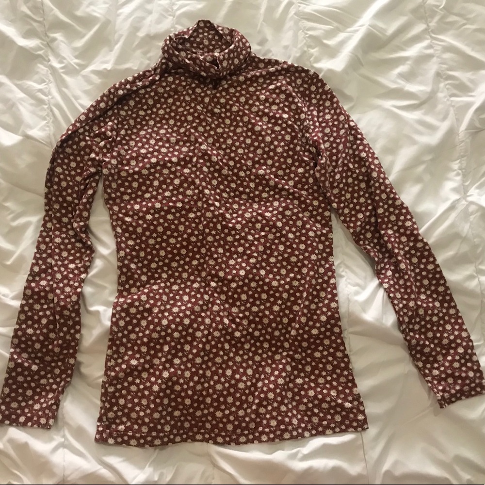 Floral turtleneck long sleeve✨